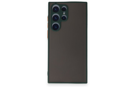 Newface Samsung Galaxy S22 Ultra Kılıf Montreal Silikon Kapak - Yeşil