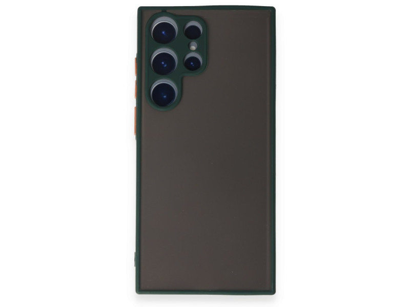 Newface Samsung Galaxy S22 Ultra Kılıf Montreal Silikon Kapak - Yeşil