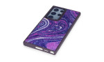 Newface Samsung Galaxy S23 Ultra Kılıf Moda Simli Kapak - Derin Mor