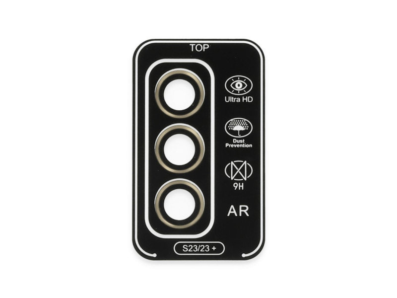 Newface Samsung Galaxy S23 Valdez Metal Kamera Lens - Gold