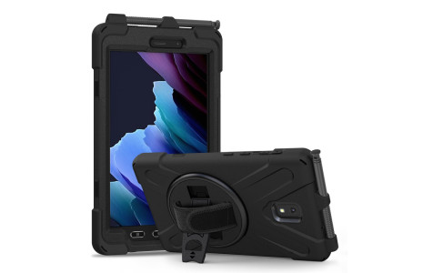 Newface Samsung Galaxy T577 Tab Active 3 Kılıf Amazing Tablet Kapak - Siyah