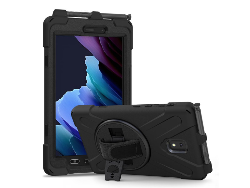 Newface Samsung Galaxy T577 Tab Active 3 Kılıf Amazing Tablet Kapak - Siyah