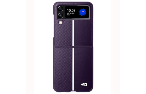 HDD Samsung Galaxy Z Flip 4 Kılıf HBC-155 Lizbon Kapak - Derin Mor