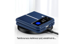 HDD Samsung Galaxy Z Flip 4 Kılıf HBC-155 Lizbon Kapak - Koyu Yeşil