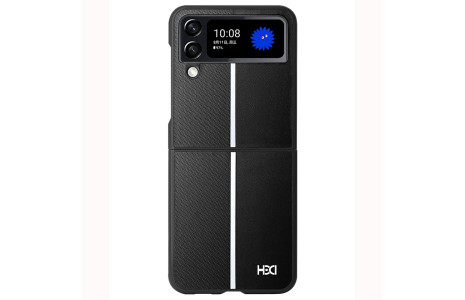 HDD Samsung Galaxy Z Flip 4 Kılıf HBC-155 Lizbon Kapak - Siyah