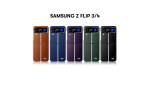 HDD Samsung Galaxy Z Flip 4 Kılıf HBC-155 Lizbon Kapak - Siyah