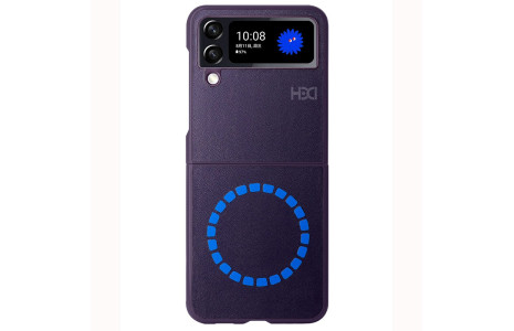 HDD Samsung Galaxy Z Flip 4 Kılıf HBC-156 Forum Magneticsafe Kapak - Derin Mor
