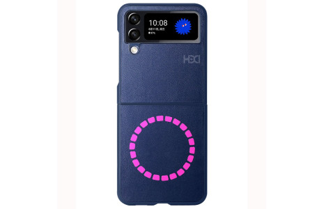 HDD Samsung Galaxy Z Flip 4 Kılıf HBC-156 Forum Magneticsafe Kapak - Lacivert