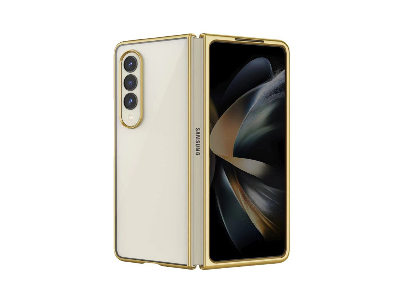 Newface Samsung Galaxy Z Fold 3 Kılıf Fold Element Kapak - Gold
