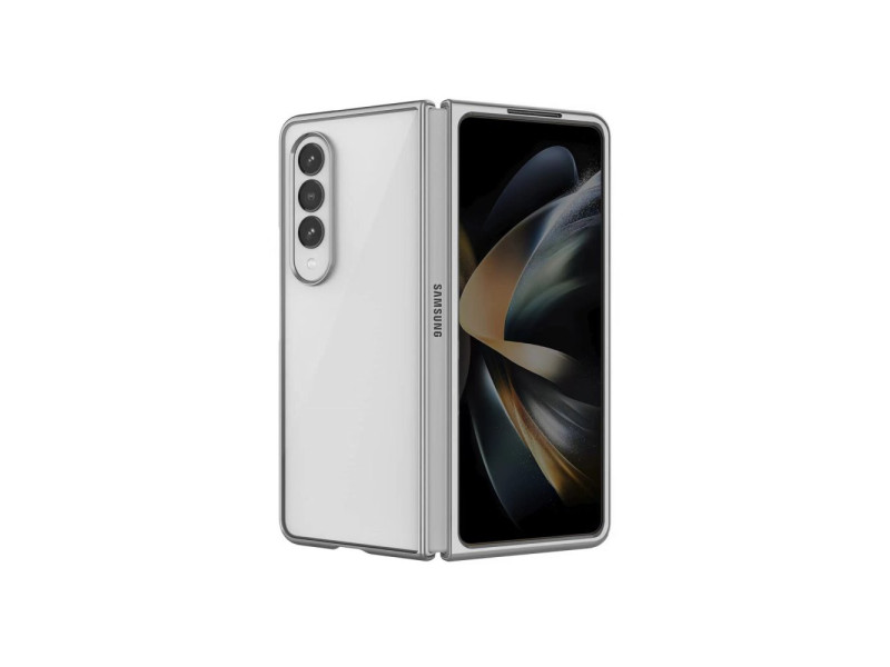 Newface Samsung Galaxy Z Fold 3 Kılıf Fold Element Kapak - Gümüş