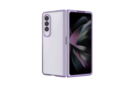 Newface Samsung Galaxy Z Fold 3 Kılıf Fold Element Kapak - Mor