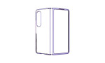 Newface Samsung Galaxy Z Fold 3 Kılıf Fold Element Kapak - Mor