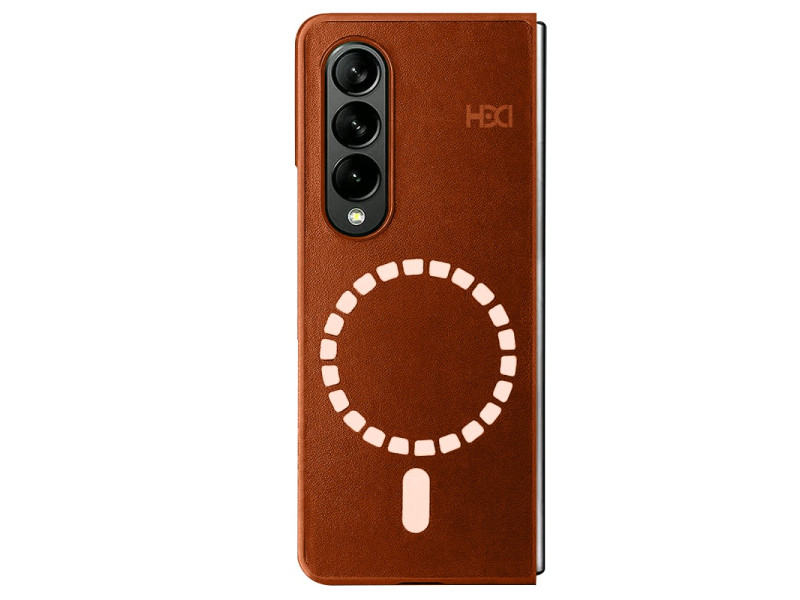 HDD Samsung Galaxy Z Fold 3 Kılıf HBC-156 Forum Magneticsafe Kapak - Kahverengi