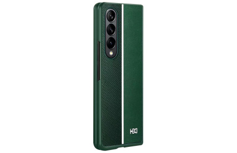 HDD Samsung Galaxy Z Fold 4 Kılıf HBC-155 Lizbon Kapak - Koyu Yeşil