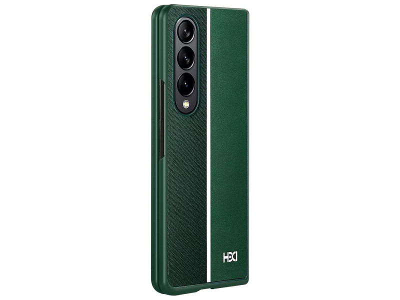 HDD Samsung Galaxy Z Fold 4 Kılıf HBC-155 Lizbon Kapak - Koyu Yeşil