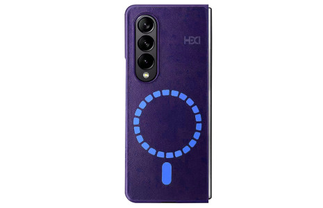 HDD Samsung Galaxy Z Fold 4 Kılıf HBC-156 Forum Magneticsafe Kapak - Derin Mor