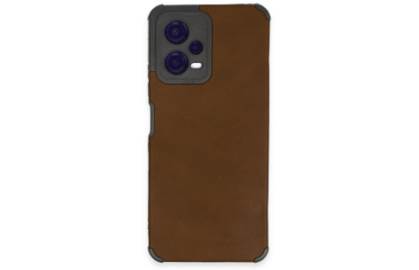 Newface Xiaomi Poco X5 5G Kılıf Loop Deri Silikon - Kahverengi