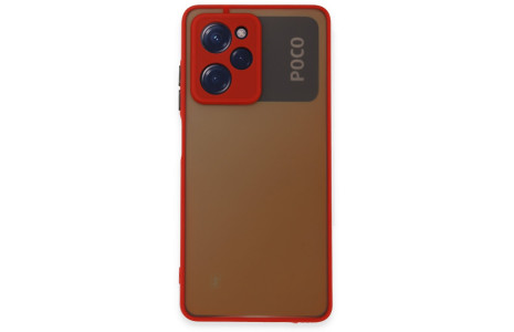 Newface Xiaomi Poco X5 Pro 5G Kılıf Montreal Silikon Kapak - Kırmızı