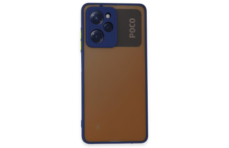 Newface Xiaomi Poco X5 Pro 5G Kılıf Montreal Silikon Kapak - Lacivert