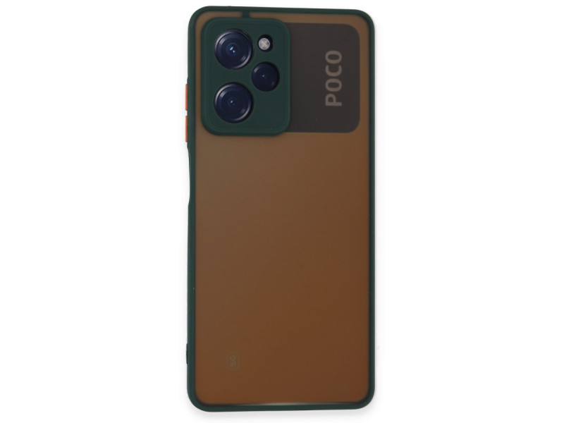 Newface Xiaomi Poco X5 Pro 5G Kılıf Montreal Silikon Kapak - Yeşil