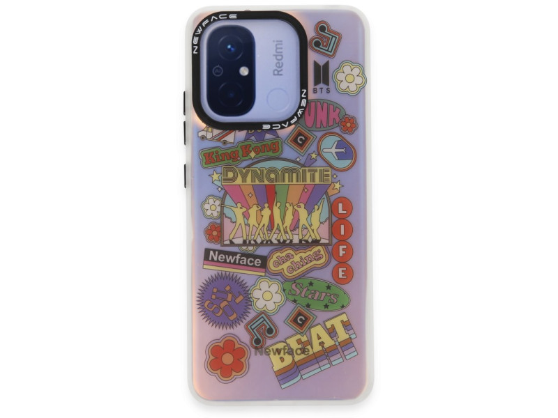 Newface Xiaomi Redmi 12C Kılıf Estoril Desenli Kapak - Estoril - 14