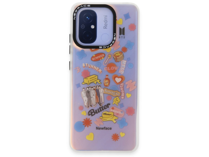 Newface Xiaomi Redmi 12C Kılıf Estoril Desenli Kapak - Estoril - 16