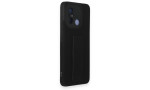 Newface Xiaomi Redmi 12C Kılıf Mega Standlı Silikon - Siyah