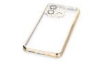 Newface Xiaomi Redmi 12C Kılıf Razer Lensli Silikon - Gold