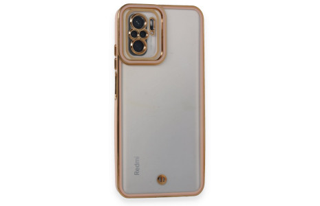 Newface Xiaomi Redmi Note 10 Kılıf Liva Lens Silikon - Pudra