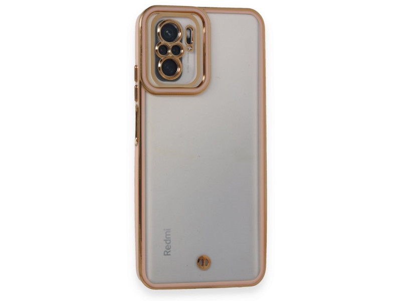 Newface Xiaomi Redmi Note 10 Kılıf Liva Lens Silikon - Pudra