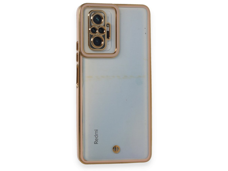 Newface Xiaomi Redmi Note 10 Pro Kılıf Liva Lens Silikon - Pudra