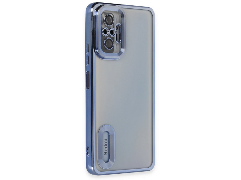 Newface Xiaomi Redmi Note 10 Pro Kılıf Slot Silikon - Sierra Blue
