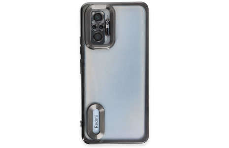 Newface Xiaomi Redmi Note 10 Pro Kılıf Slot Silikon - Siyah