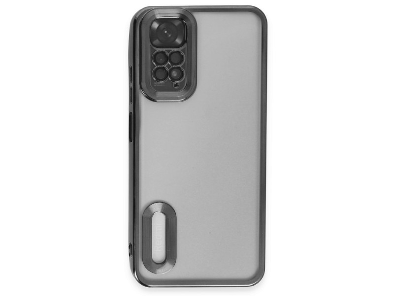 Newface Xiaomi Redmi Note 11 Kılıf Slot Silikon - Siyah