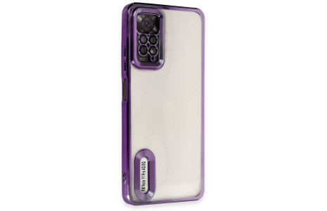 Newface Xiaomi Redmi Note 11 Pro Kılıf Slot Silikon - Mor