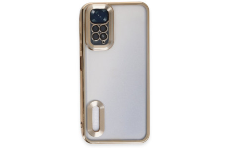 Newface Xiaomi Redmi Note 11S Kılıf Slot Silikon - Gold