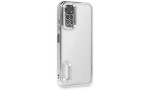 Newface Xiaomi Redmi Note 11S Kılıf Slot Silikon - Gümüş
