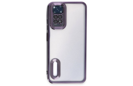Newface Xiaomi Redmi Note 11S Kılıf Slot Silikon - Mor