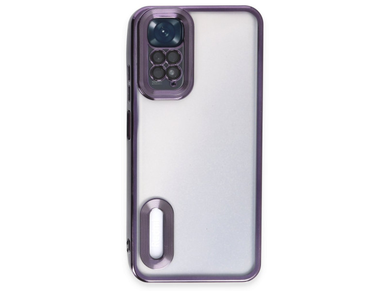 Newface Xiaomi Redmi Note 11S Kılıf Slot Silikon - Mor