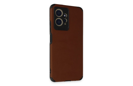 Newface Xiaomi Redmi Note 12 4G Kılıf Loop Deri Silikon - Kahverengi