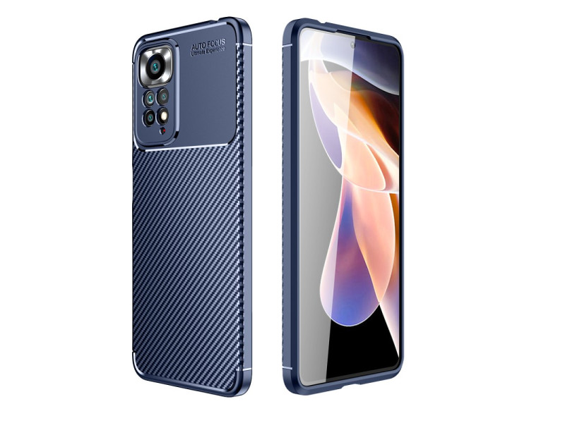 Newface Xiaomi Redmi Note 12 Pro 4G Kılıf Focus Derili Silikon - Lacivert