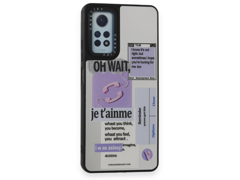 Newface Xiaomi Redmi Note 12 Pro 4G Kılıf Mirror Desenli Kapak - Mirror - 4