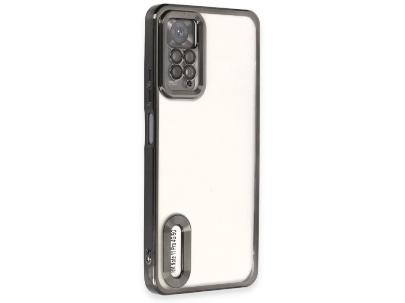 Newface Xiaomi Redmi Note 12 Pro 4G Kılıf Slot Silikon - Siyah