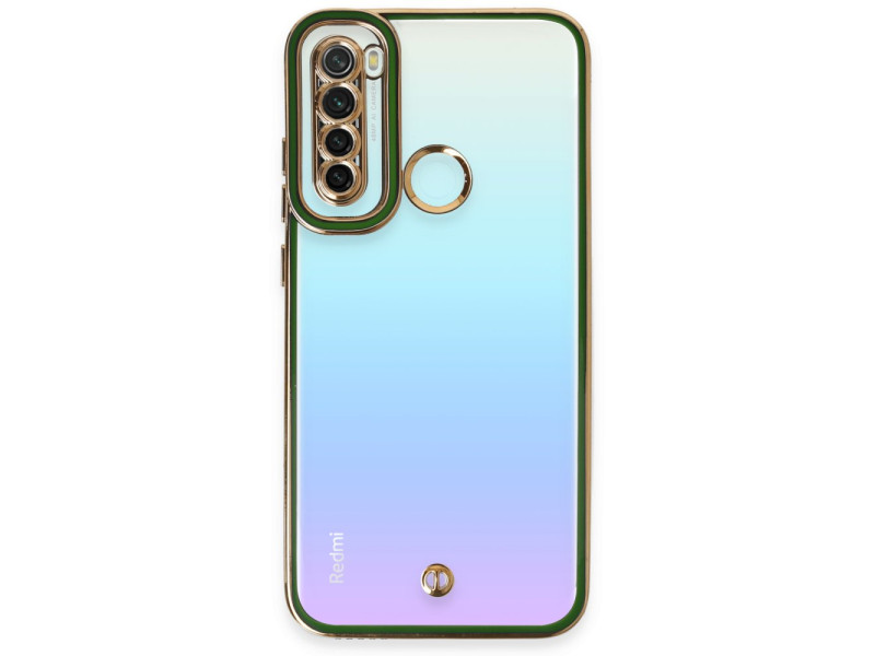 Newface Xiaomi Redmi Note 8 Kılıf Liva Lens Silikon - Yeşil