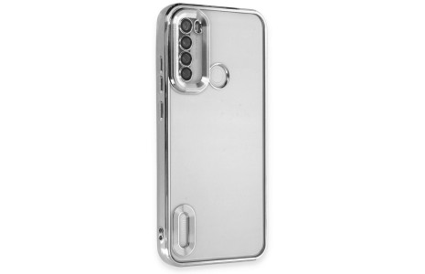 Newface Xiaomi Redmi Note 8 Kılıf Slot Silikon - Gümüş
