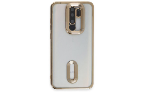 Newface Xiaomi Redmi Note 8 Pro Kılıf Slot Silikon - Gold