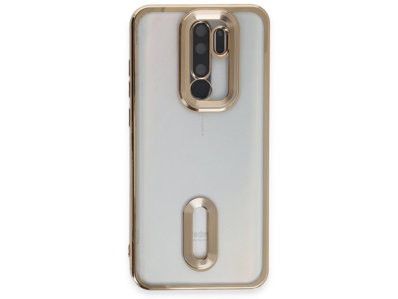 Newface Xiaomi Redmi Note 8 Pro Kılıf Slot Silikon - Gold