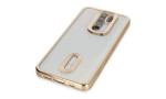 Newface Xiaomi Redmi Note 8 Pro Kılıf Slot Silikon - Gold