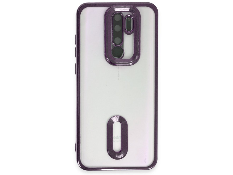 Newface Xiaomi Redmi Note 8 Pro Kılıf Slot Silikon - Mor