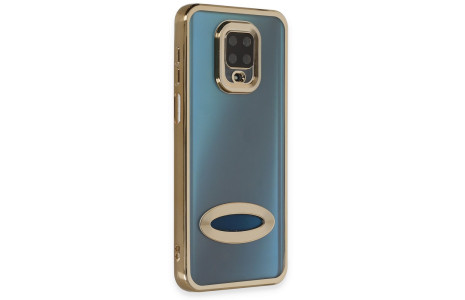 Newface Xiaomi Redmi Note 9 Pro Kılıf Slot Silikon - Gold